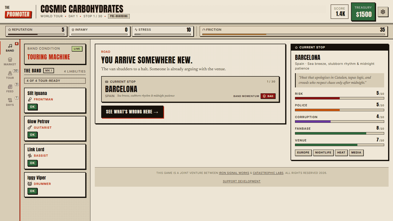 One screen. Thirty cities. Four liabilities.